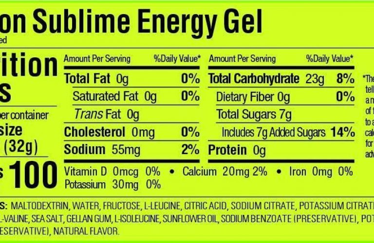 GU - Lemon Sublime Energy Gel